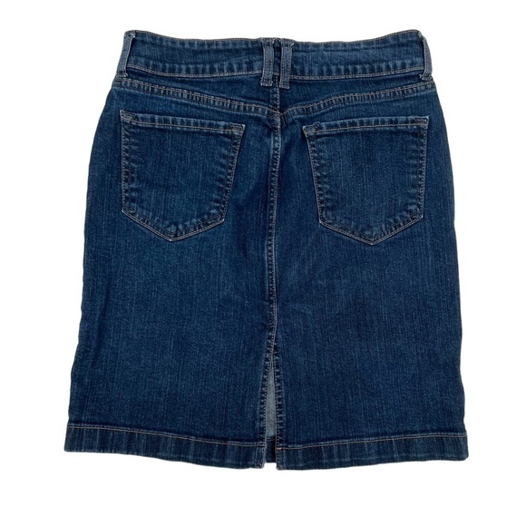 Old Navy Above The Knee Back Slit Pencil Denim Jean Skirt Size 6 Women's - Picture 3 of 5